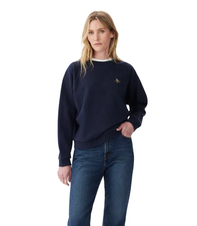 RM Williams Buck Easy Crew Jumper Navy-1